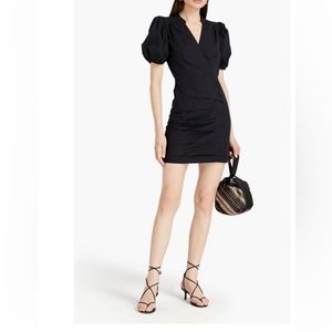 BA&SH Robe Come LBD Puffed Sleeve Dress NWT